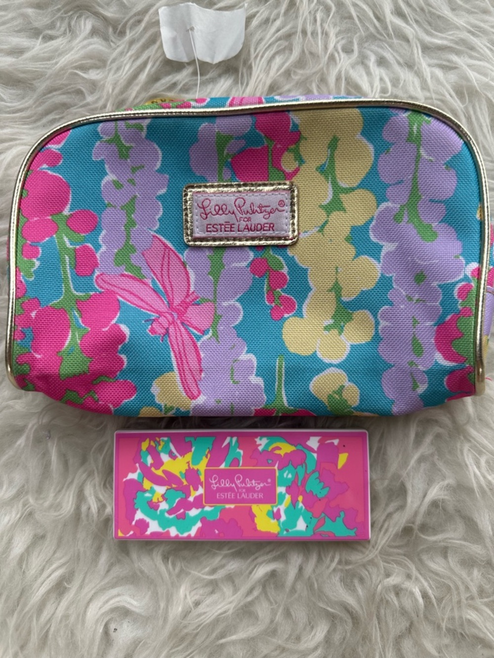 Lilly Pulitzer for Estée Lauder Floral Makeup Bag with Eyeshadow Palette - Picture 7 of 7